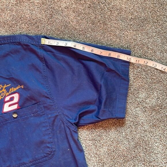 VTG Competitors View NASCAR Pit Crew Work Shirt Mens XL  #2 Rusty Wallace Button - Picture 7 of 7
